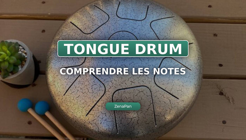 ¿Cuáles son las notas en un tongue drum?